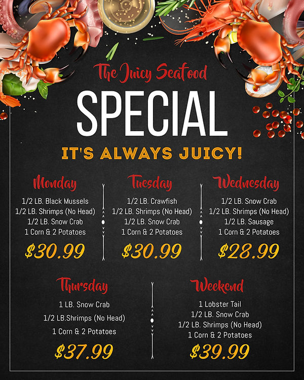 SPECIAL | The Juicy Seafood